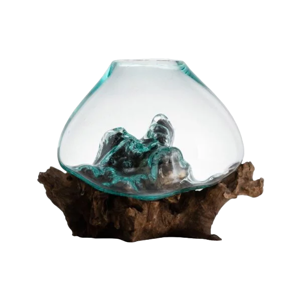 A Teak Root Glass bowl
