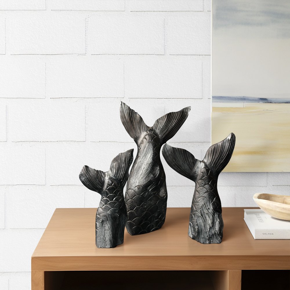 Fish tail Sculpture Set of 3 - Avanica Furniture
