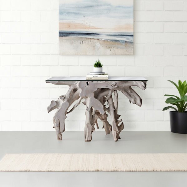 Teak Root Console