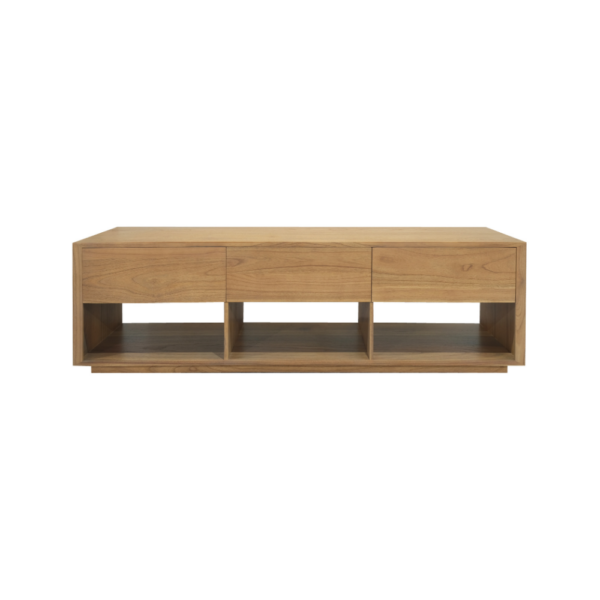 Solid Wood TV Unit (Soft Closing Drawers)