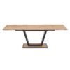 Forna Dining Table w/Extension in Natural and Black