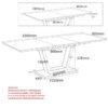 Forna Dining Table w/Extension in Natural and Black