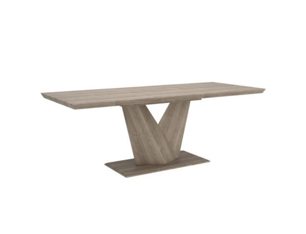 Eclipse Dining Table w/Extension in Washed Oak