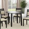 Conrad Round Dining Table in Black