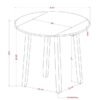 Conrad Round Dining Table in Black