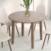 Conrad Round Dining Table in Walnut