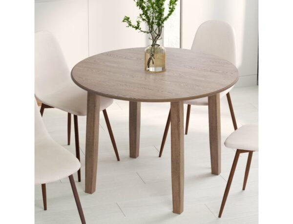 Conrad Round Dining Table in Walnut
